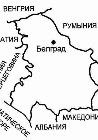 Карта расселения цыган в Сербии