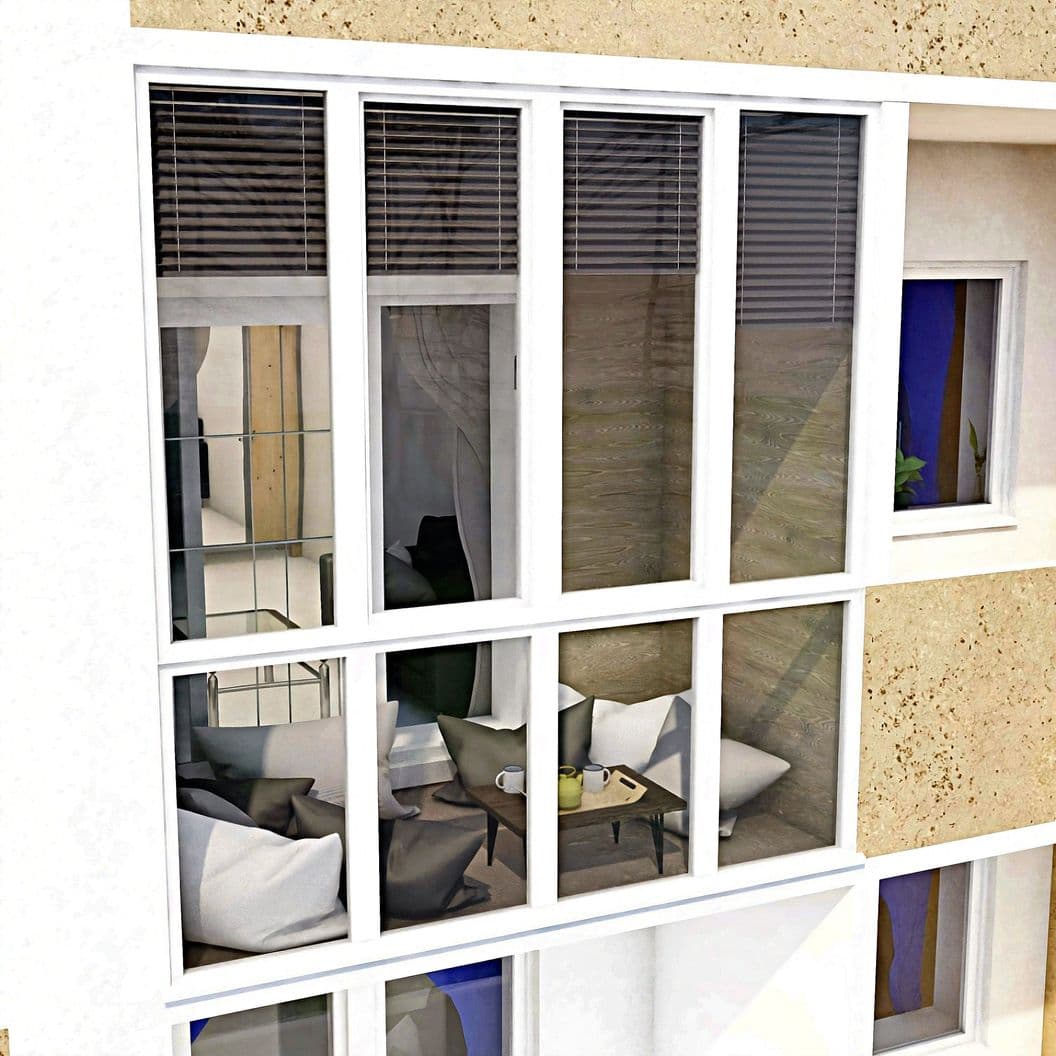 Купить Остекление лоджии с утеплением