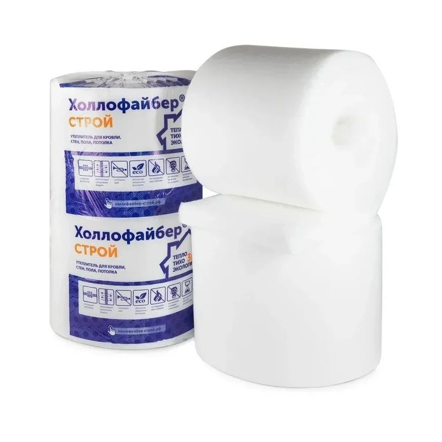 Купить Утеплитель Холлофайбер® СТРОЙ, 50мм, 24х0,6м (14,4м2)