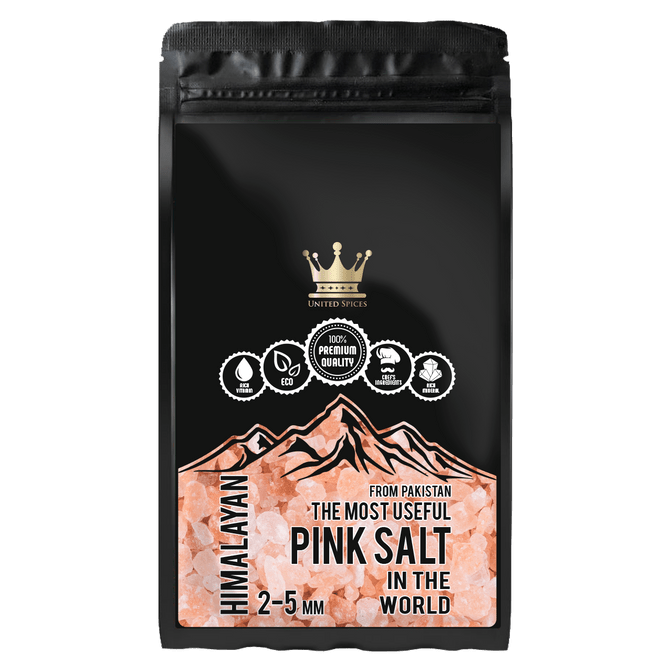 Купить UNITED SPICESГималайская розовая соль крупный помол | 2-5 мм