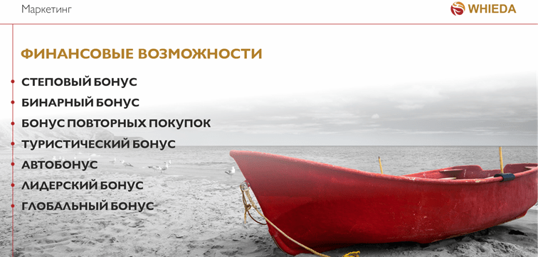 whieda финансовые возможности
