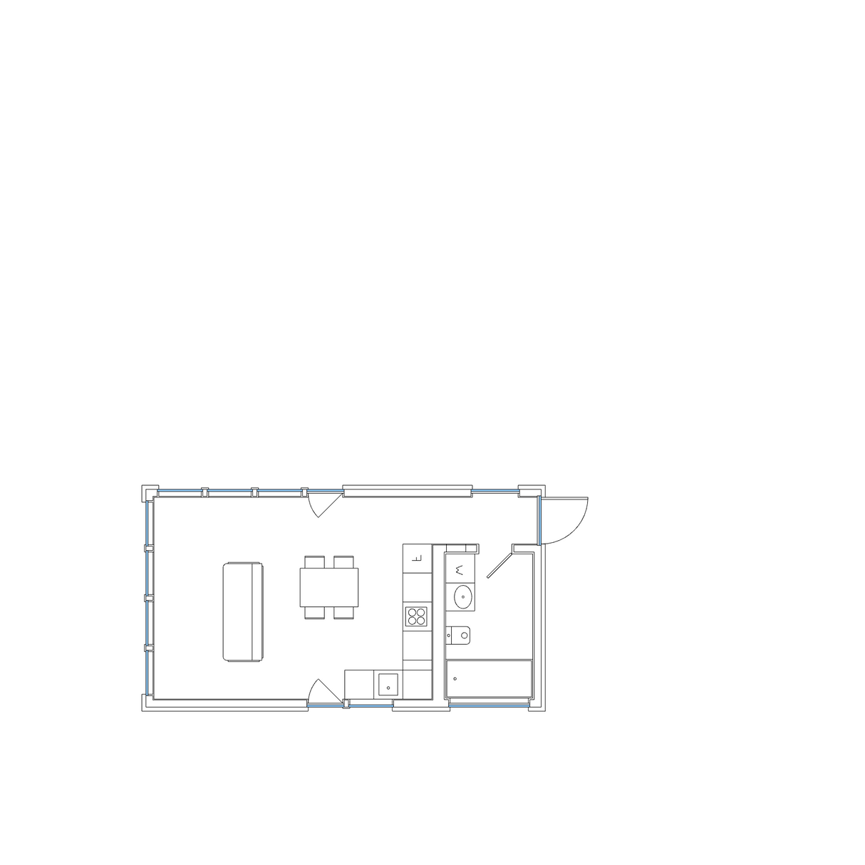 THouse 73 от ЛёАртХаус. Планировка дома 73 м2 с мебелью
