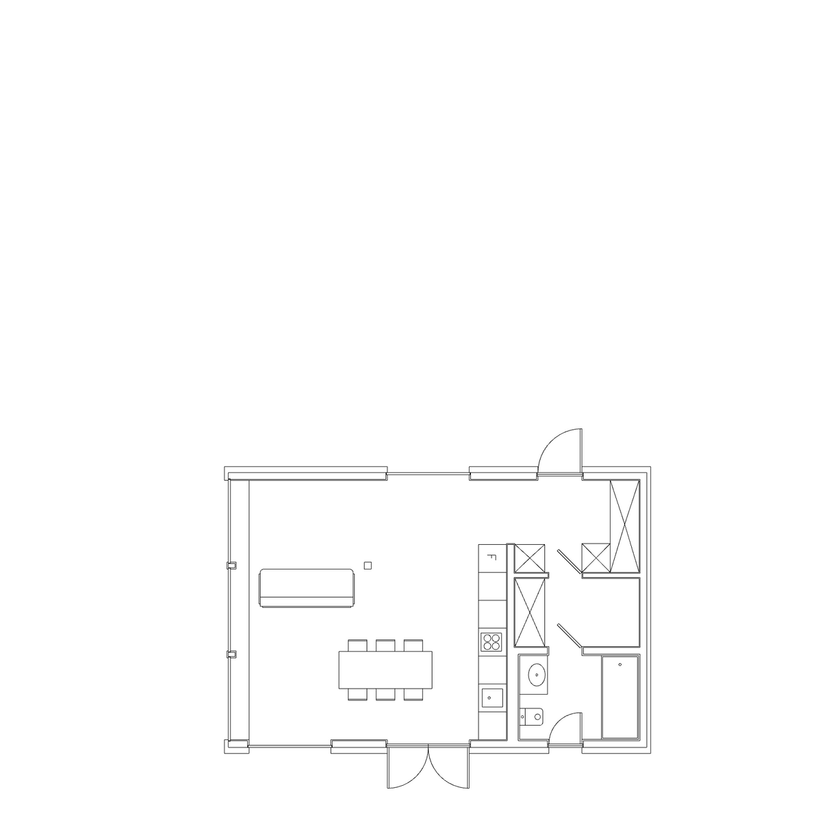 THouse 73 от ЛёАртХаус. Планировка дома 73 м2 с мебелью