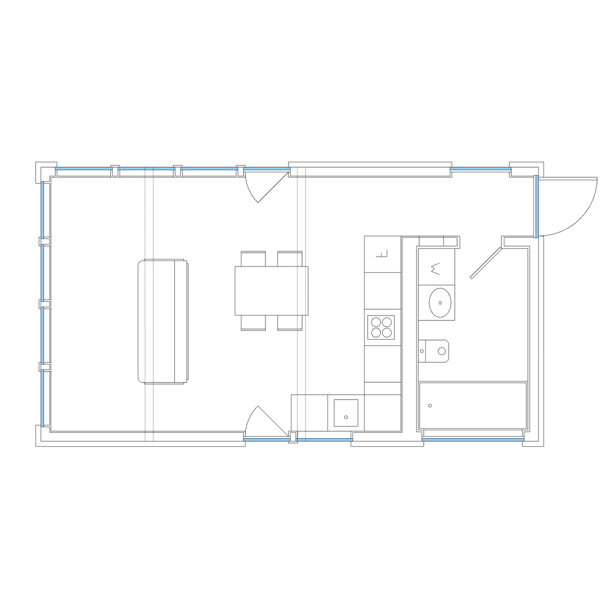 THouse 73 от ЛёАртХаус. Планировка дома 73 м2 с мебелью