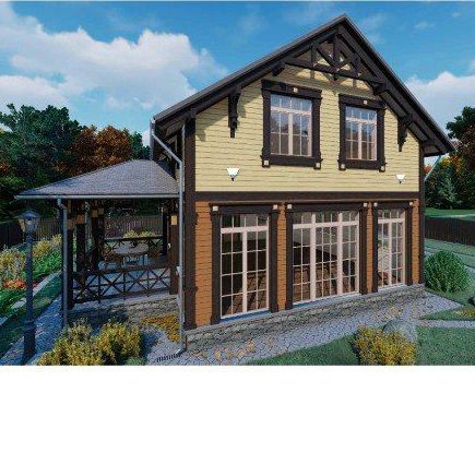 Купить Двухэтажный кирпичный дом 150 м2 с террасой