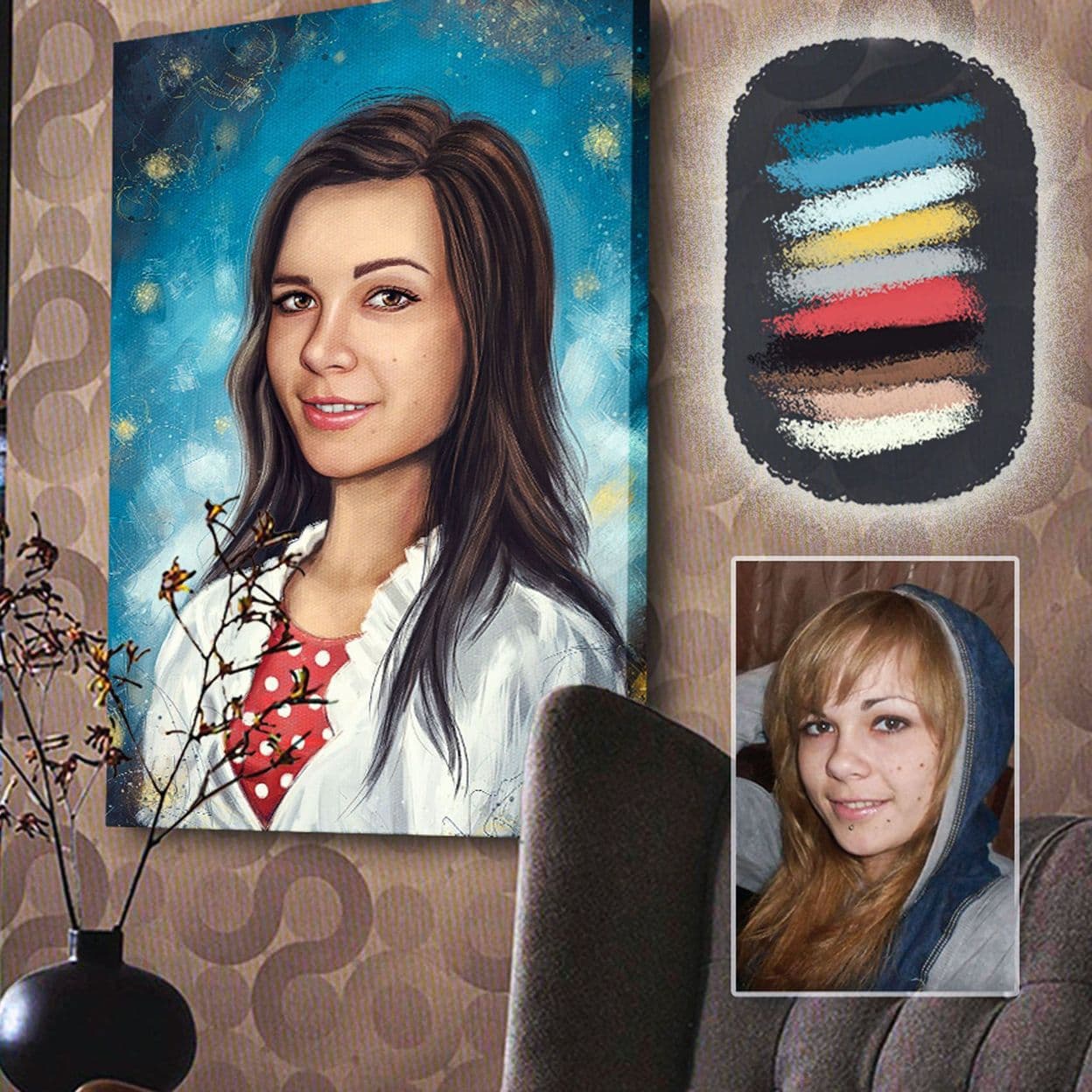 Купить Арт портрет для девушки