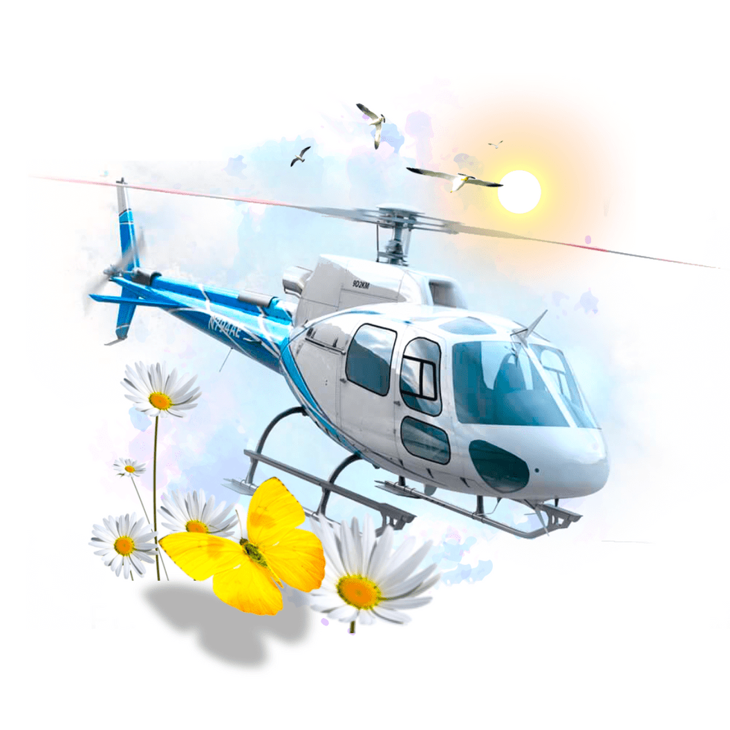 Купить Трансфер на вертолете🚁AS-350 / BO-105 /Ми-8💺 от 4 до 20 мест⏱️ ~ 0:35 час 