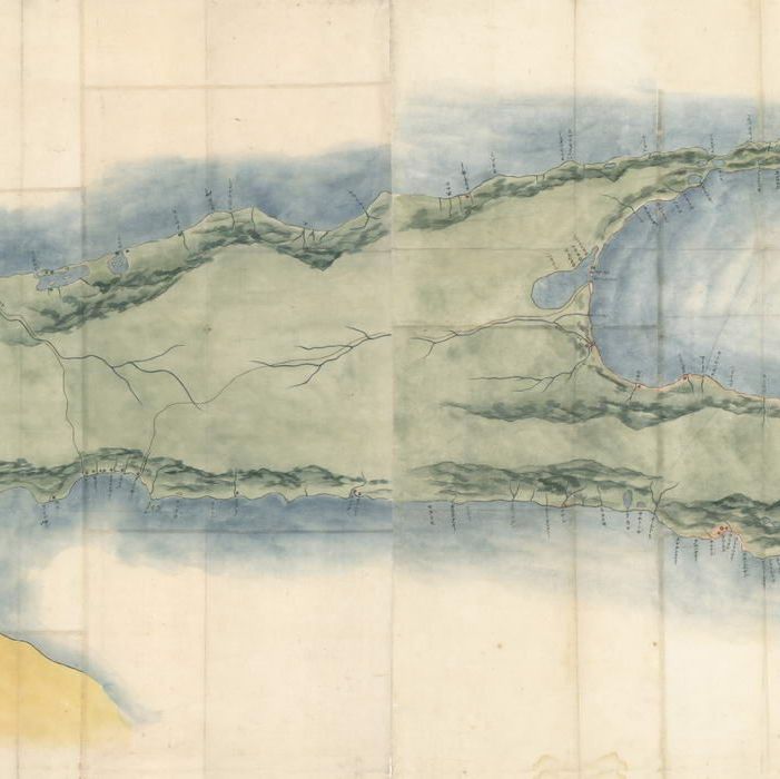 1865 Karafuto Sakhalin map Сахалин Карафуто карта