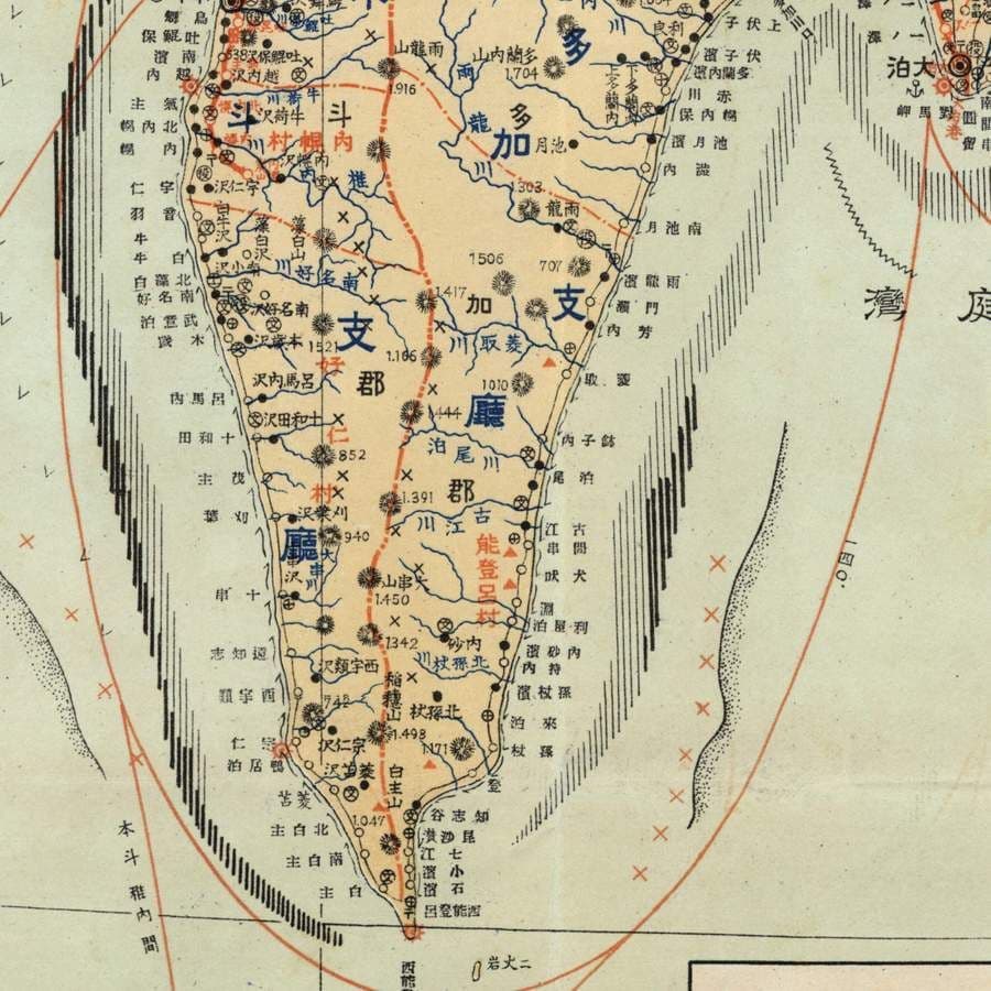 Karafuto map Sakhalin Карафуто карта Сахалин 