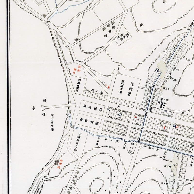 Otomari map карта Корсаков