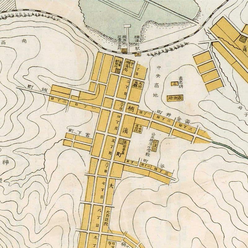 1925 Otomari map карта Корсаков