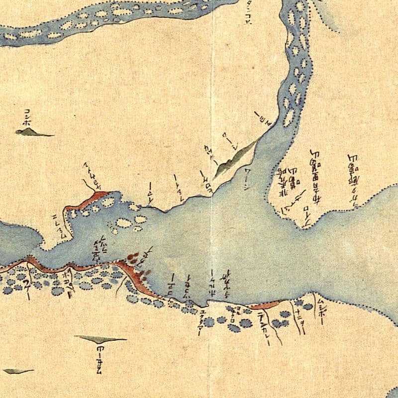 Karafuto Sakhalin map Сахалин Карафуто карта