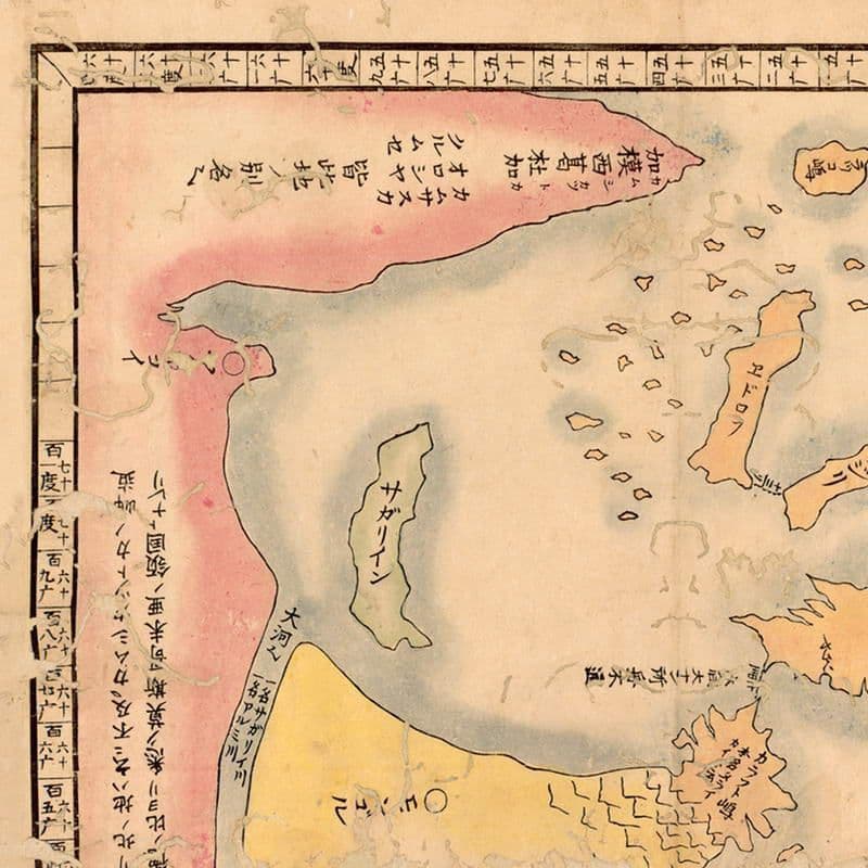Karafuto map Карафуто карта