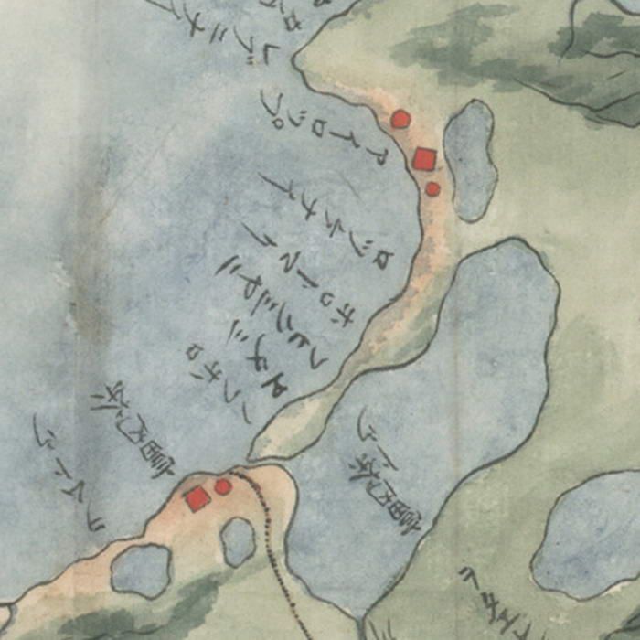 1865 Karafuto Sakhalin map Сахалин Карафуто карта