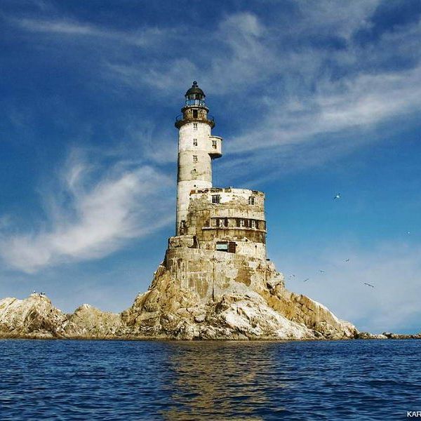 lighthouse Naka-Shiretoko маяк Анива 