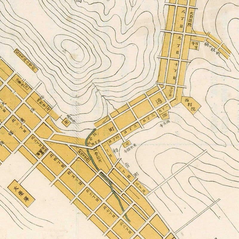 1925 Otomari map карта Корсаков