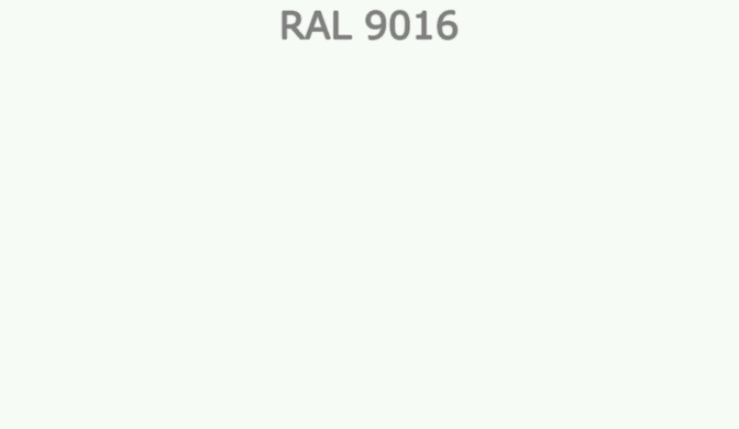 RAL 9016 белый