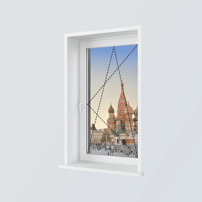 Одностворчатое окно Рехау Delight