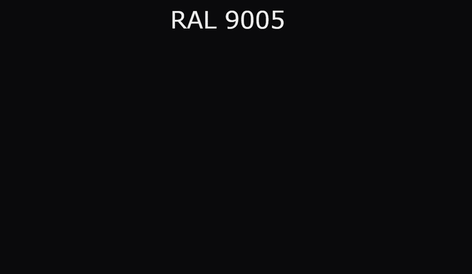 RAL 9005 черный