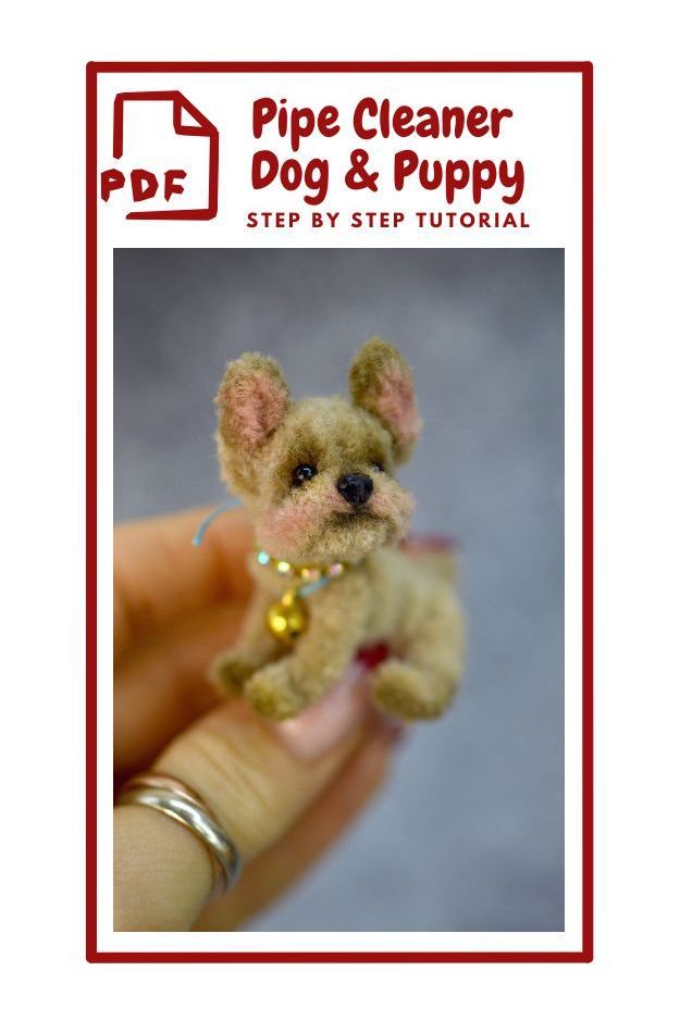 The video tutorial "How to make miniature dogs and puppies for cleaning pipes" is the perfect opportunity for any craft or dog lover who will help cre