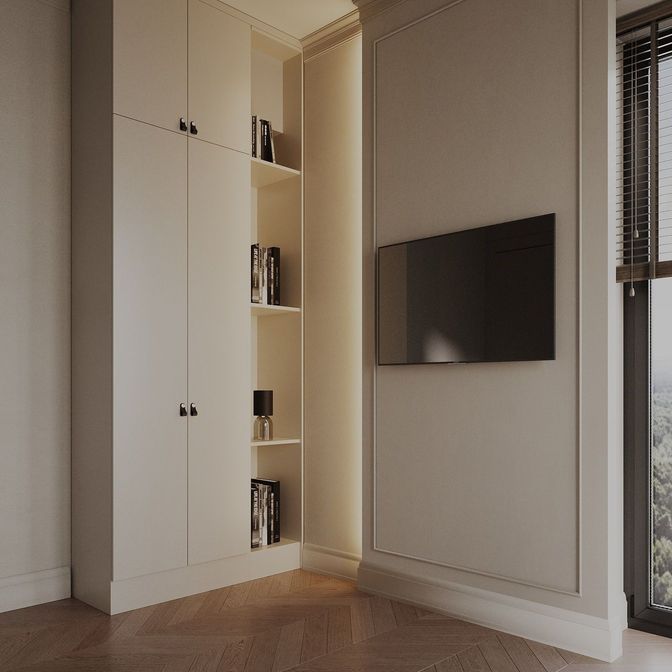 Неоклассика: Квартира для семьи из 3 человек