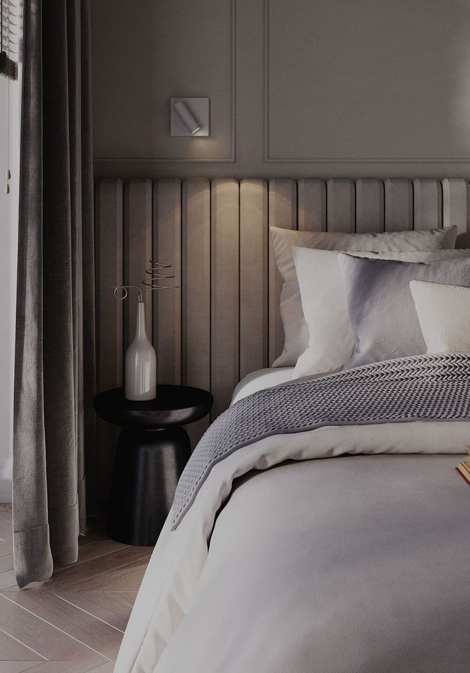 Неоклассика: Квартира для семьи из 3 человек