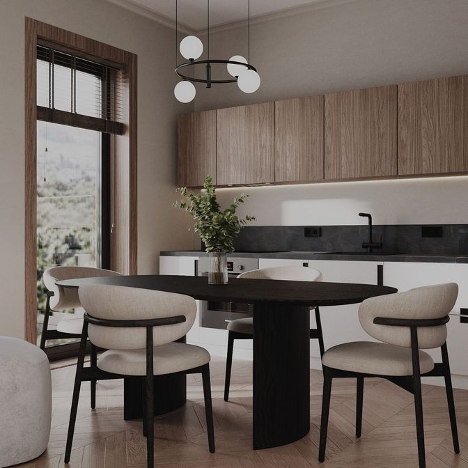 Неоклассика: Квартира для семьи из 3 человек