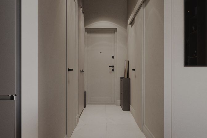 Неоклассика: Квартира для семьи из 3 человек