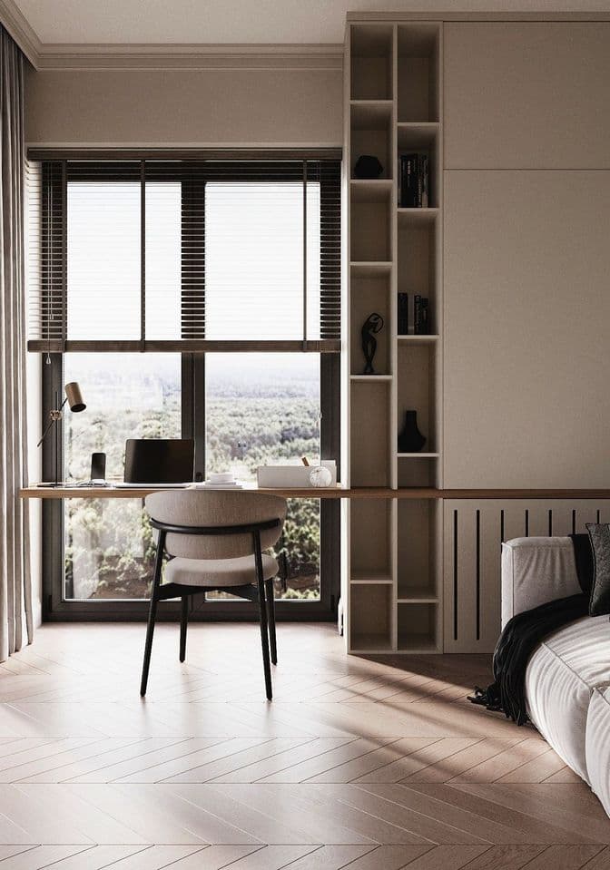 Неоклассика: Квартира для семьи из 3 человек