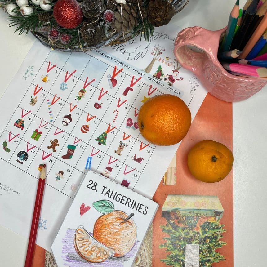 Купить Christmas Doodles 1 - Гирлянда из флажков